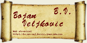 Bojan Veljković vizit kartica